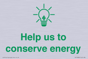 Help us to conserve energy 